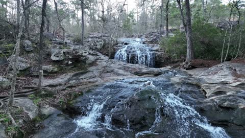 Moss Rock Preserve - - Hoover, Alabama - Waterfalls, Boulders, Natural Bridge, Mavic 3