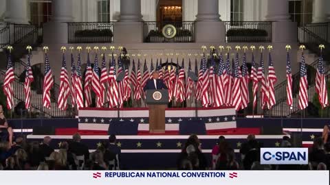 August 2020. President Donald Trump Full Acceptance Speech at 2020 Republican National Convention