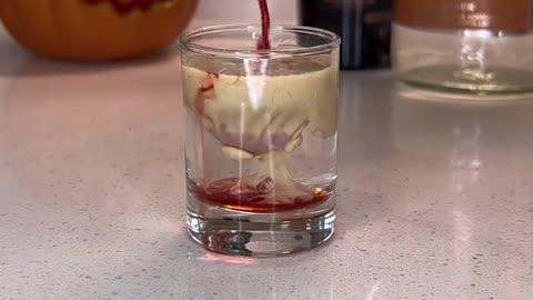 Zombie brain shot 😵 would you try @thespritzeffect #viral #cocktails #mocktails #halloween