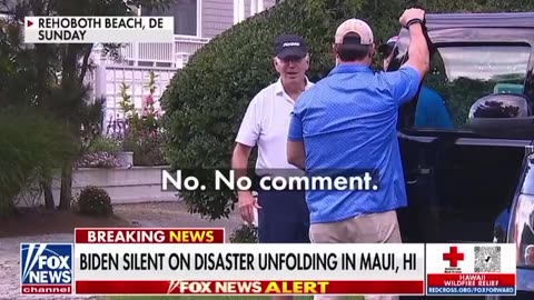 Biden on Hawaii Fires: "No Comment"