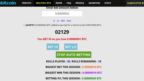 Multiply Bitcoins with FreeBitco.in!
