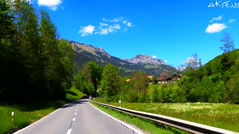 Fairytale-like Switzerland 4K Between GSTAAD and Spiez villages True 4K UHD video