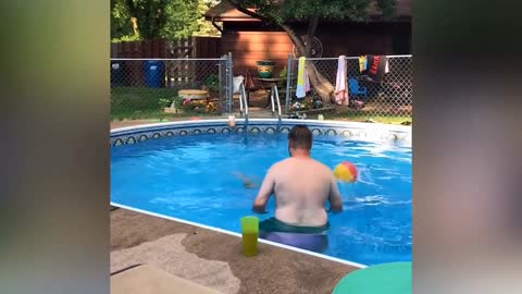 Swimming Pool Funny Video | Fall A Glass Of Juice