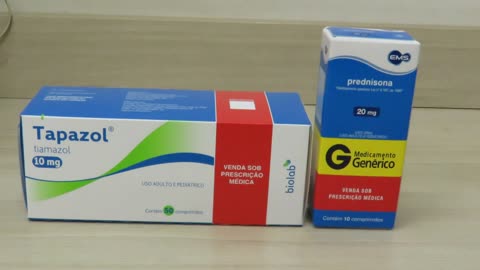 Prednisona 20mg 10 Comprimidos EMS Genérico + Tapazol 10mg 50 Comprimidos