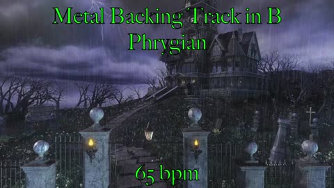 Metal Backing Track in B Phrygian 65 bpm