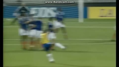 Incredible kick for Brazil