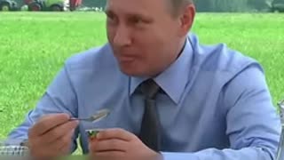 Putin eating ice cream like Joey