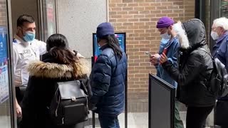 Shoppers screened before entry at Toronto's Eaton Centre