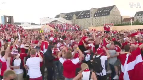 Copenhagen Fans Explode with Joy as Denmark Qualifies for Euro 2020 Semis