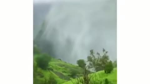reverse waterfall in Maharashtra India!