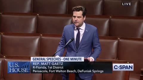 Rep Matt Gaetz Says he apposes NDAA because he Loves Our Troops