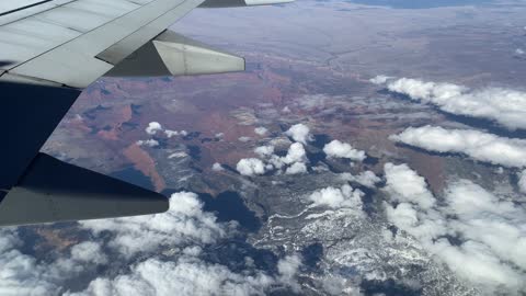 View from the plane window