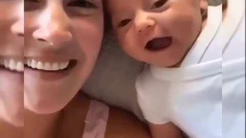 Cute baby beautiful smile