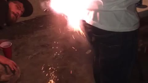 Firecracker in friends pants