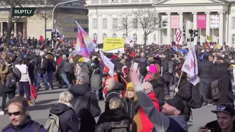LIVE Protesters stage rally against COVID measures in Kassel, counter-protests expected