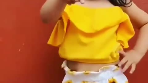 Baby dance adorable superb performance of dance little girl