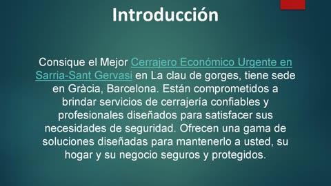 Mejor Cerrajero Económico Urgente en Sarria-Sant Gervasi