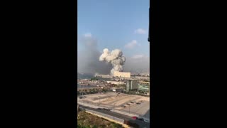 Large explosion rips through the Lebanese capital Beirut