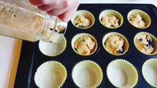 Paleo coconut blueberries muffins