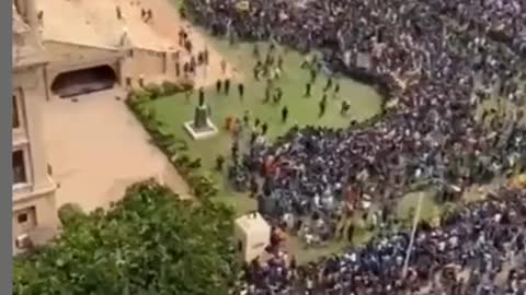 Protesters storm the presidential palace in Sri Lanka's capital
