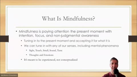 Mindfulness Explained By Billy Lahr