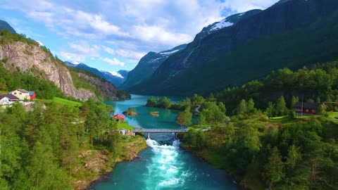 River And Mountains