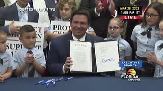 Gov. DeSantis Signs the Parental Rights in Education bill.