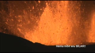 Volcano Eruption Lava Explosion Sounds ASMR Noises of Melting Rocks Hot Molten Crackling Trigger .zz