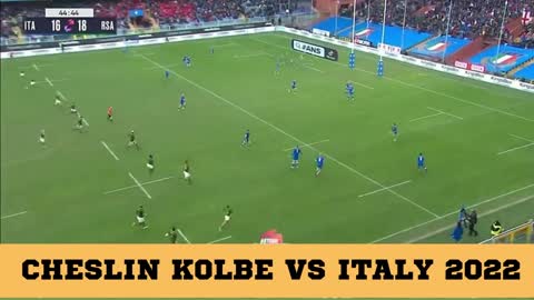CHESLIN KOLBE'S STUNNING TRY VS ITALY