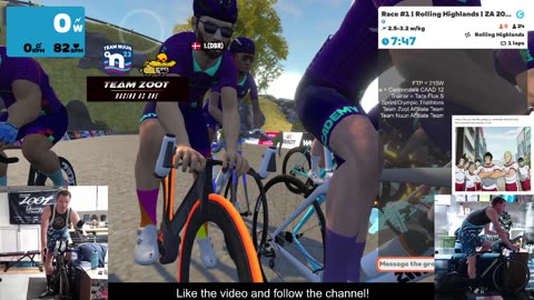 Zwift Cycling - Race #1 Rolling Highlands