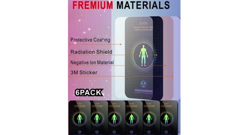 E-M-F Protection Sticker for Cell Phone, Anti-Radiation Protection Sticker