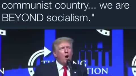 Trump tells crowd we are becoming a Communist country