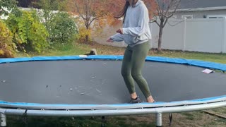 Front Flip On A Trampoline