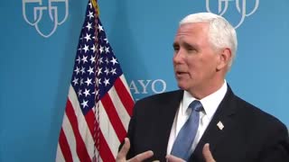 VP Pence explains why he didn't wear mask during Mayo Clinic visit