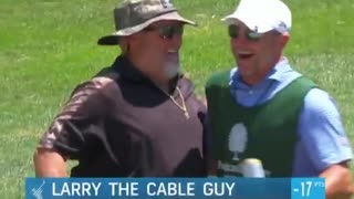 Git -r-done! Larry the Cable Guy Chips In For A Birdie