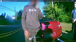 Body cam video shows Michigan State Police trooper being dragged by suspect's car after traffic stop