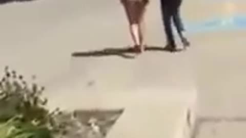 Instant Karma: Girl Gets Leg Ran Over After Trying To Jump A Girl!