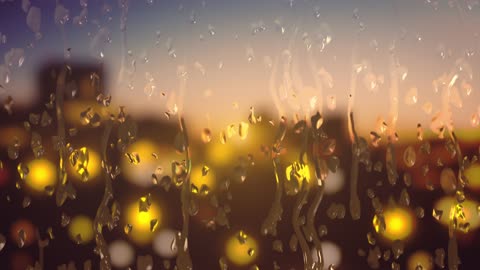background - water droplets sliding down a glass window 🔥 4K 🔥