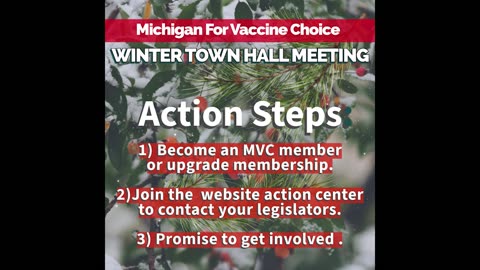 Michigan For Vaccine Choice 2023 Winter Town Hall Meeting