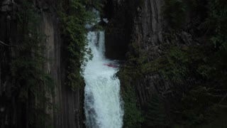 Kayaker Sends it Down Massive Waterfall