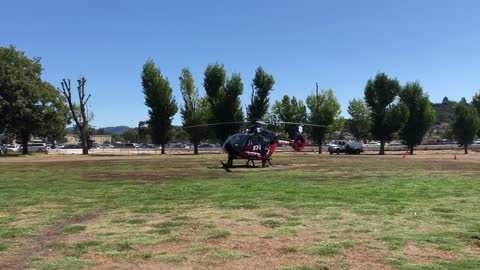 EMT Helicopter Start Up and Fly away