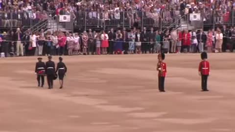 Guardsman collapses at Queen's official birthday parade
