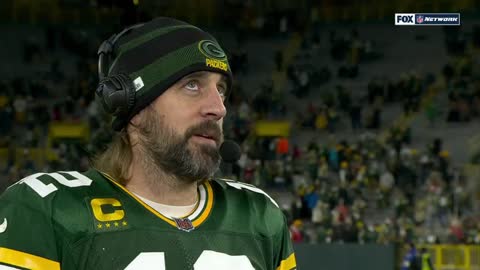 Aaron Rodgers Conducts Social Distanced Interview, Followed by Warm Embrace with Reporter