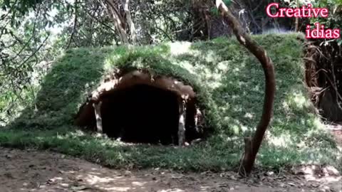 building Underground wooden house