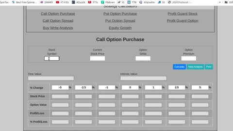 Prime Trade Select - Step 3a - Selecting The Appropriate Call Option to Buy