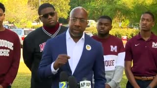 Reporter Scolds Raphael Warnock for Not Answering Questions About Biden