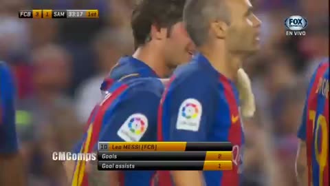 Leo Messi scores amazing free kick goal vs Sampdoria