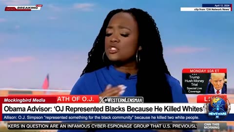 Obama Advisor on CNN: ‘OJ Represented Blacks Because He Killed Two Whites’