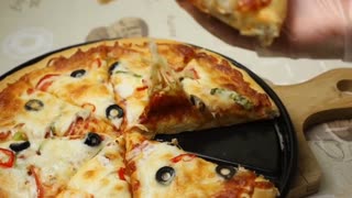 Homemade delicious pizza