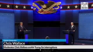 Moderator Chris Wallace scolds Trump for interruptions